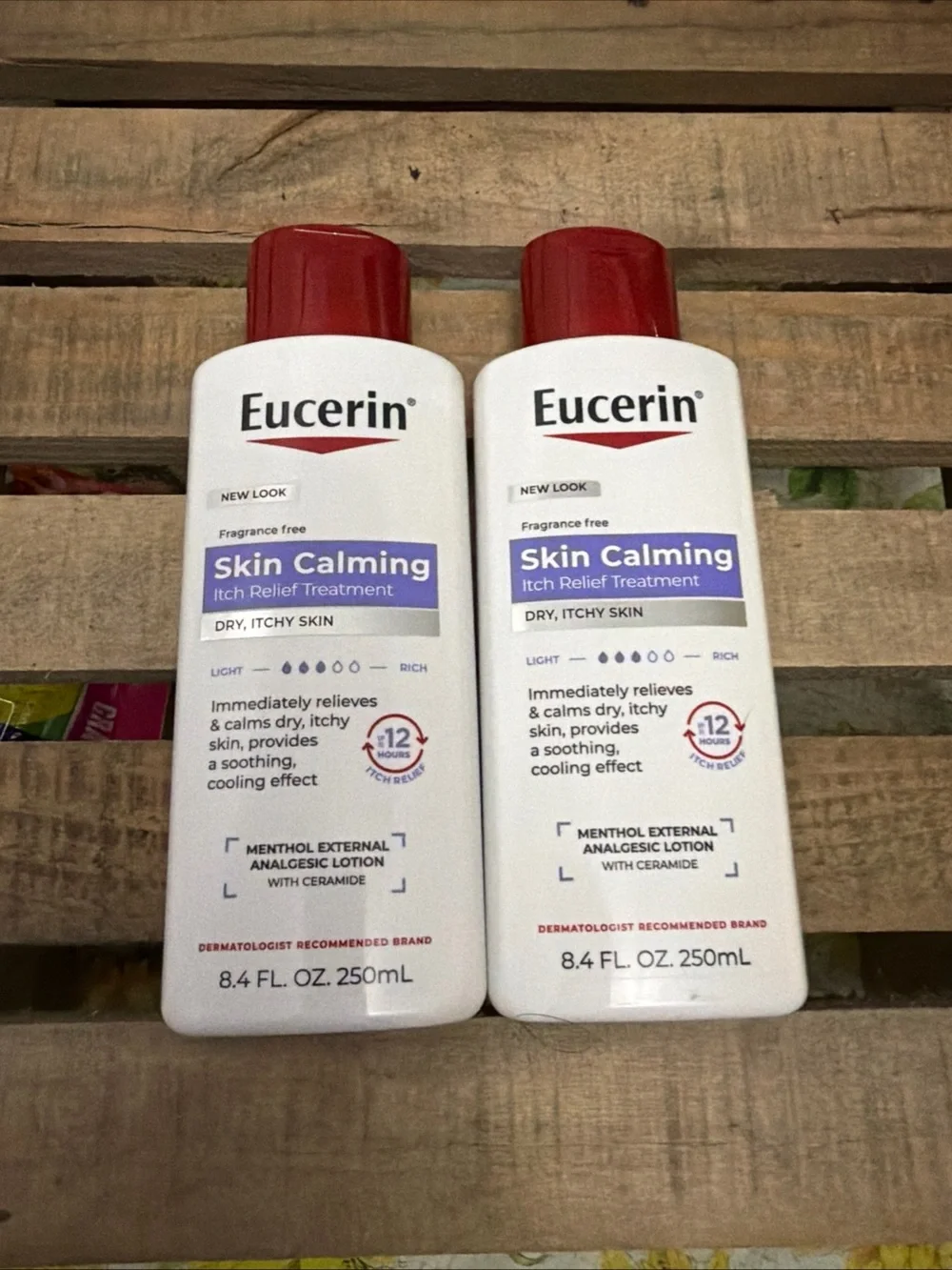 Eucerin Skin Calming Itch Relief Lotion -2 bottles